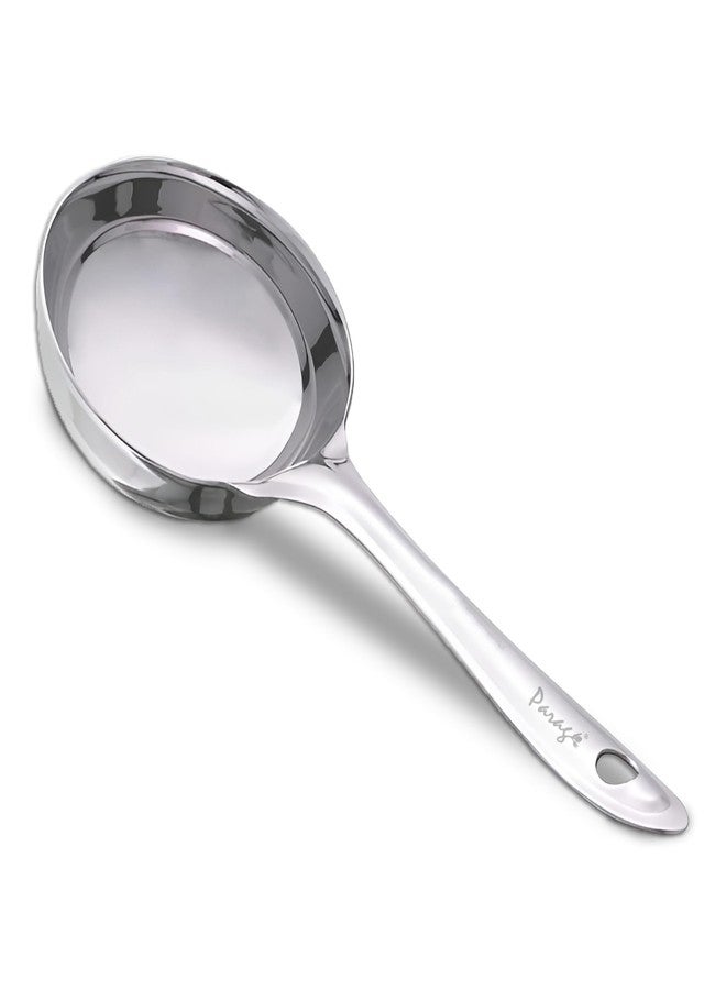 Parage 1 Pieces Stainless Steel Dosa Ladle Heavy Gauge | Dosa Making Spoon with Flat Base and Spatula | Kitchen Tools for Cooking, Spoodle Spoon, Dosa Ladle/Batter Spatula (Size-20.5cm, Silver) - Image 1